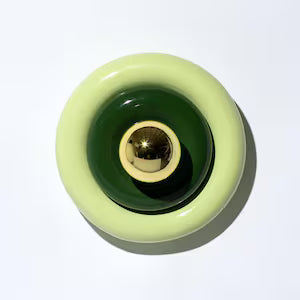Ceramic Wall lamp, Handmade Round Sconce Light, Colourful Flush Mount, Hallway Lightning